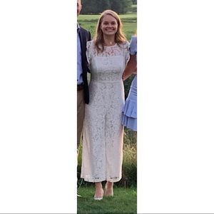 Rehearsal Dinner / Bridal Shower White Lace Jumpsuit